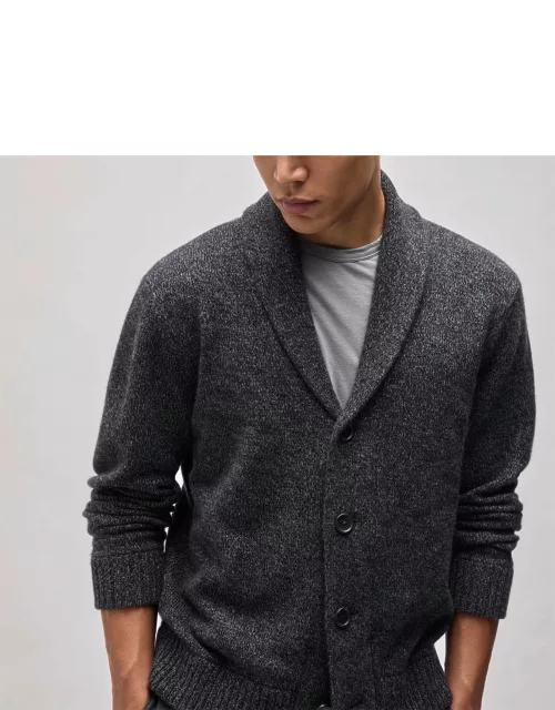 Marled Shawl Collar Cardigan - Charcoal Mar