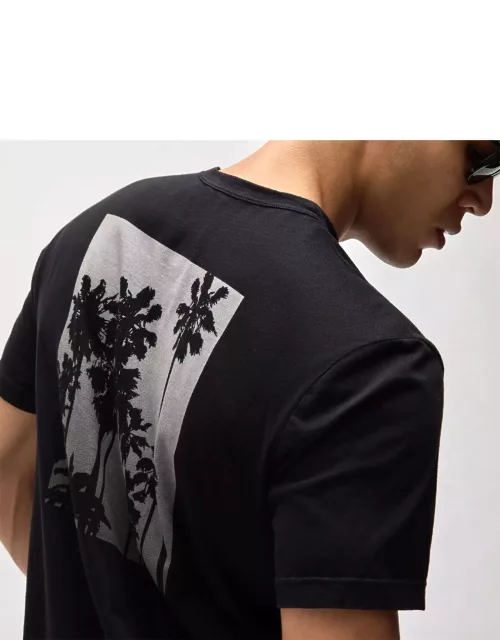 Ombrè Palms Graphic Tee - Black/Grey