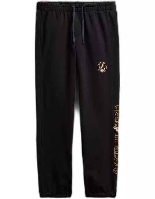 Men's Grateful Dead Skull Sweatpant - Black/Cadmiu