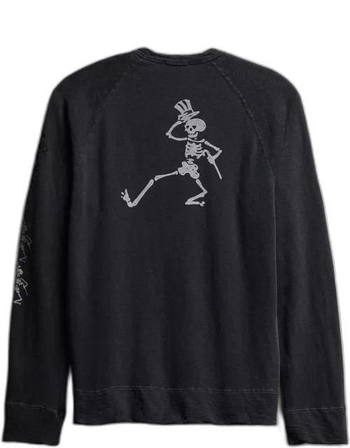 Men's Grateful Dead Dancing Skeleton Sweatshirt - Carbon Pigment