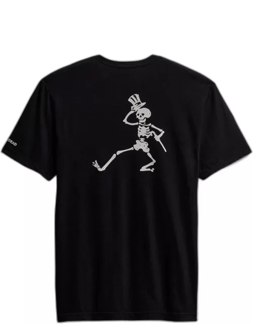 Men's Grateful Dead Dancing Skeleton Short Sleeve Tee - Black