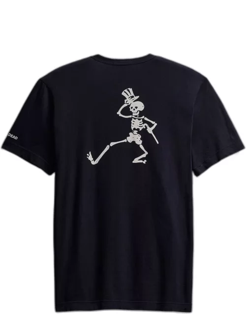 Men's Grateful Dead Dancing Skeleton Short Sleeve Tee - Deep