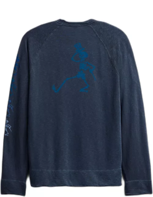 Men's Grateful Dead Dancing Skeleton Sweatshirt - Deep Pigment