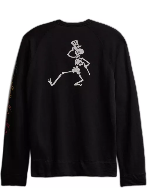 Men's Grateful Dead Dancing Skeleton Sweatshirt - Black