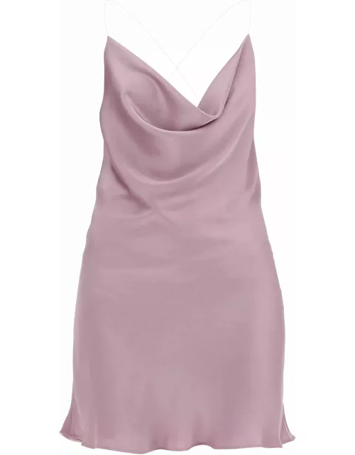 Y PROJECT mini satin slip dress with spaghetti strap