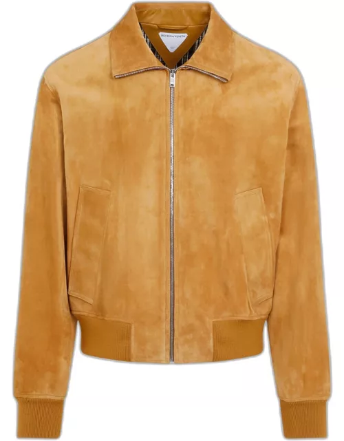 Bottega Veneta Suede Bomber Jacket