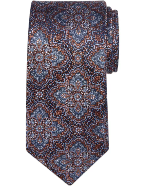 JoS. A. Bank Men's Reserve Collection Medallion Tie, Orange, One