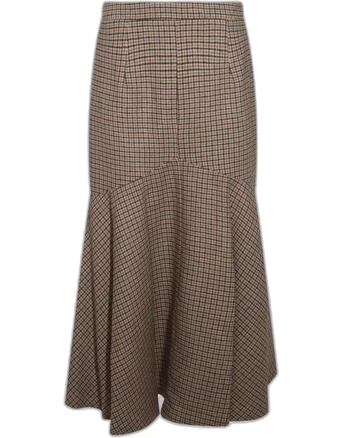 Patou Brown Wool Skirt