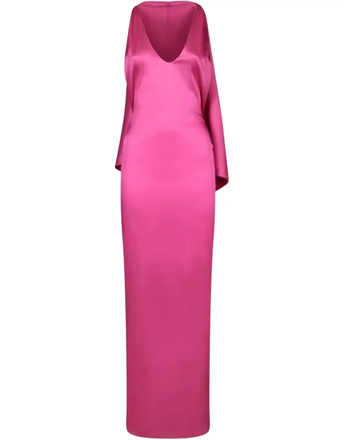 Giuseppe di Morabito Pink Viscose Long Halter Dres