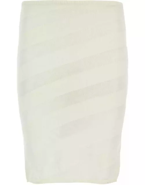 Gimaguas Ivory Viscose Blend Skirt