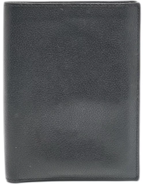 Hermes Noir Evercolor Leather Bifold Wallet