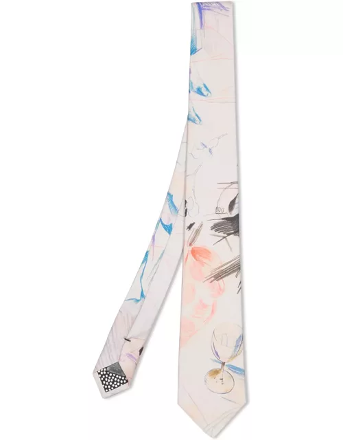 Paul Smith White Sketchbook Pages Tie