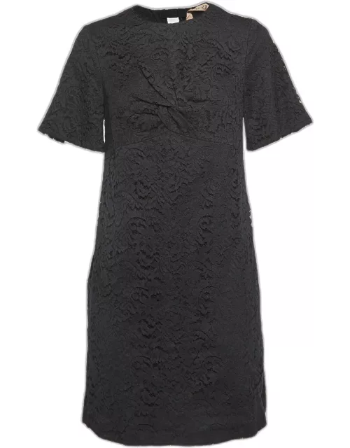 N21 Black Floral Patterned Lace Sheath Dress