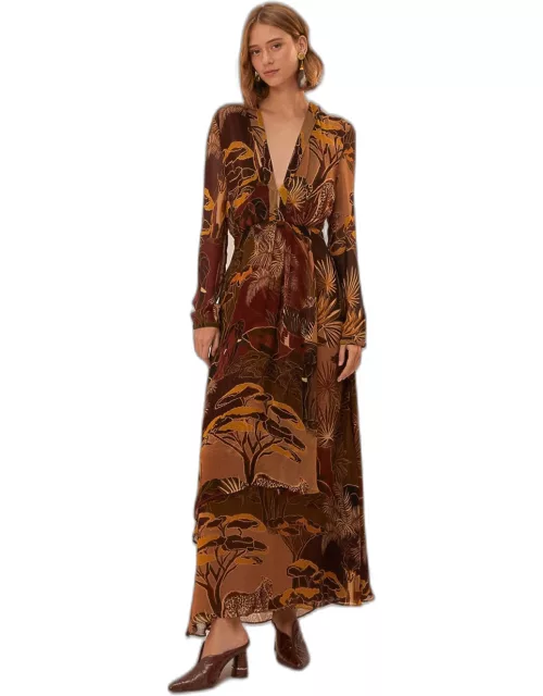 Caramel Savana Dream Maxi Dress, SAVANA DREAM CARAMEL /