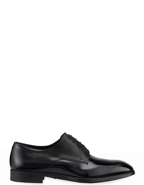 Men's Pebbled Leather Lace-Up Shoe