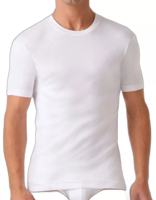 Pima Crewneck T-Shirt, White