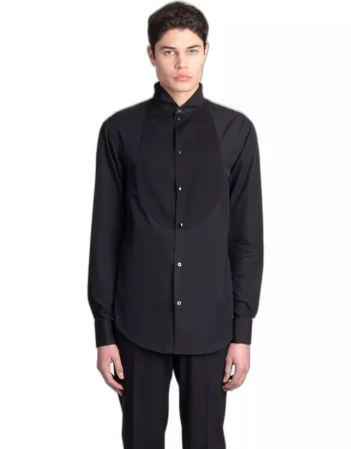 Emporio Armani Shirt In Black Cotton