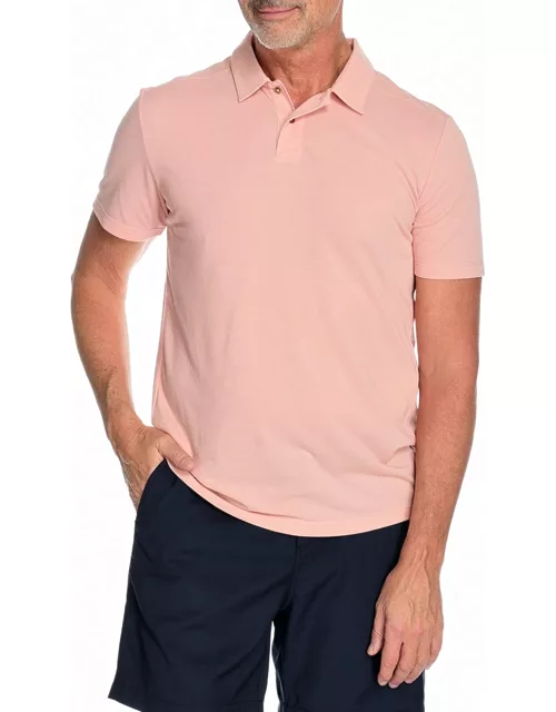 Men's Kent Asymmetric-Button Polo Shirt