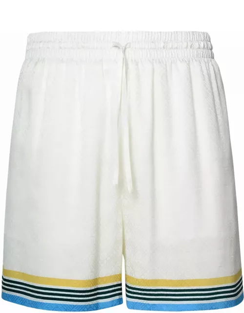 Casablanca White Silk Trouser