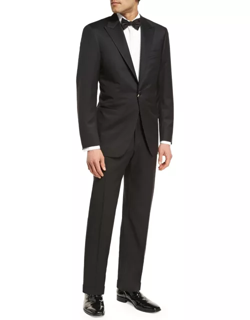 Wool Two-Piece Tuxedo Suit