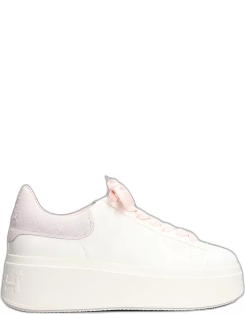 Ash Moby Bekind Sneakers In White Leather