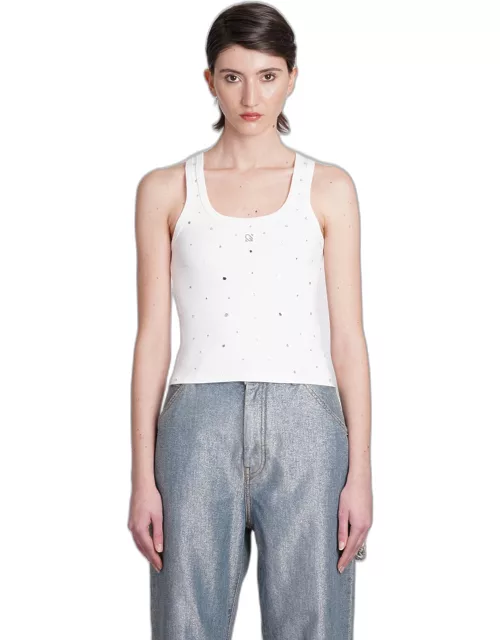 Giuseppe di Morabito Tank Top In White Cotton