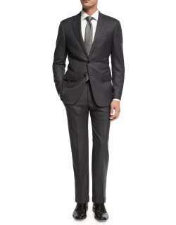 Soft Basic Wool Two-Piece Suit