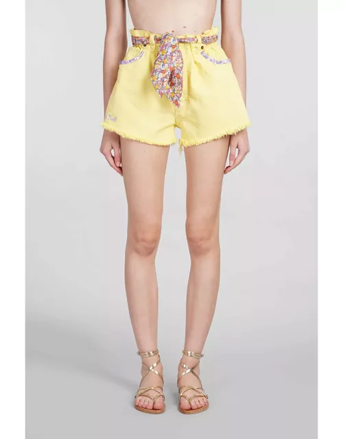 MC2 Saint Barth Arizona Shorts In Yellow Deni