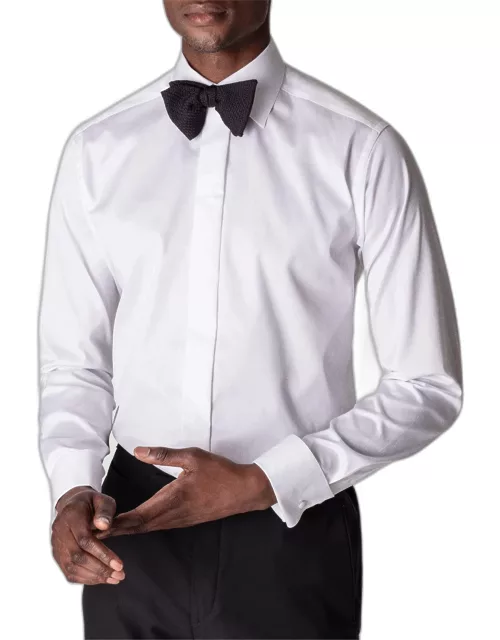 Men's Slim-Fit Fly Front Formal Shirt