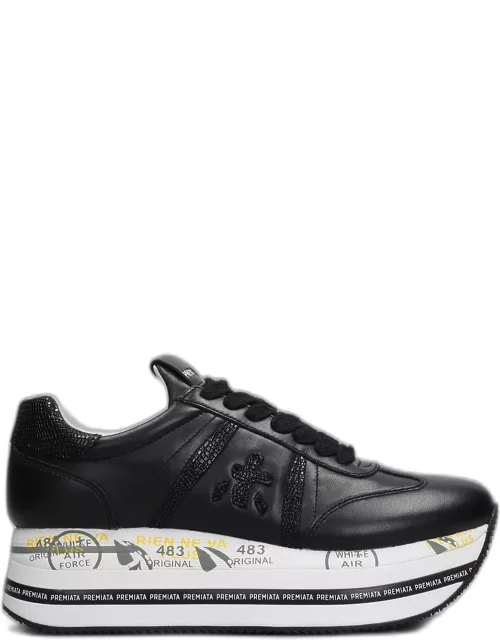 Premiata Beth Sneakers In Black Leather