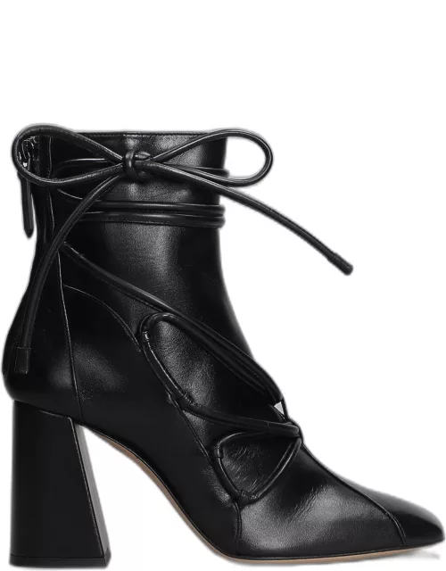 Sophia Webster Havanna High Heels Ankle Boots In Black Leather