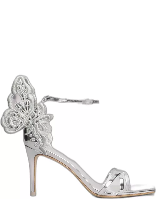 Sophia Webster Chiara Sandals In Silver Leather