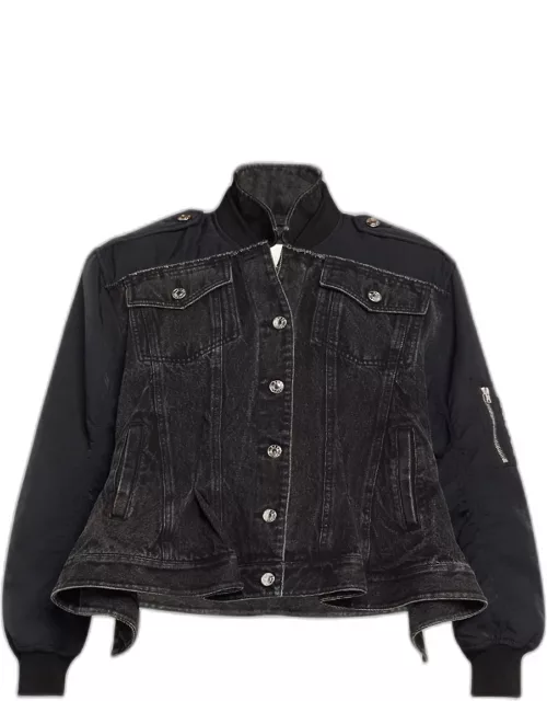 Combo Denim Flight Jacket