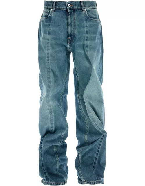 Y PROJECT evergreen wire jeans for