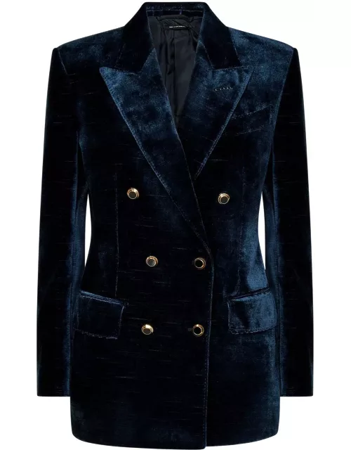 Tom Ford Velvet Wallis Double Breasted Jacket