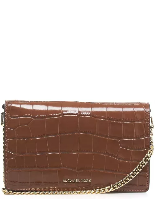 Michael Kors Jet Set Medium Embossed Crossbody Bag