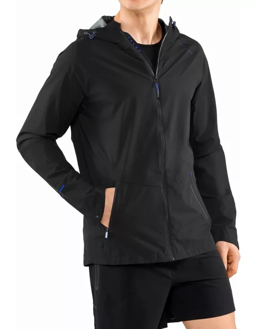 Men's Water-Resistant Hooded Running Jacket