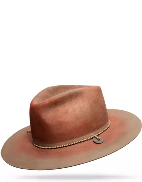 Men's Ombre Beaver Felt Fedora Hat