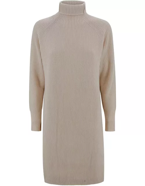 Max Mara Studio Ribbed Cashmere Blend Dres