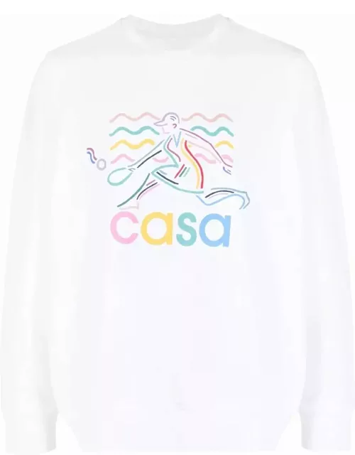 Casablanca Cotton Logo Sweatshirt