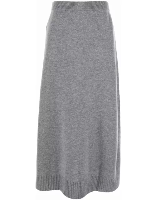 Allude Cashmere And Wool Skirt