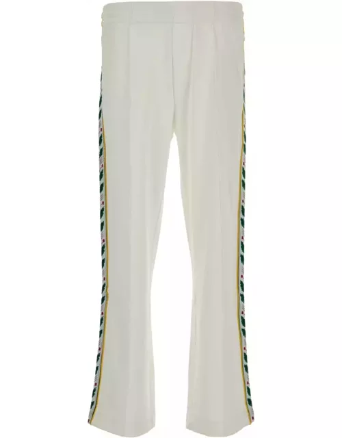 Casablanca White Polyester Blend Pant