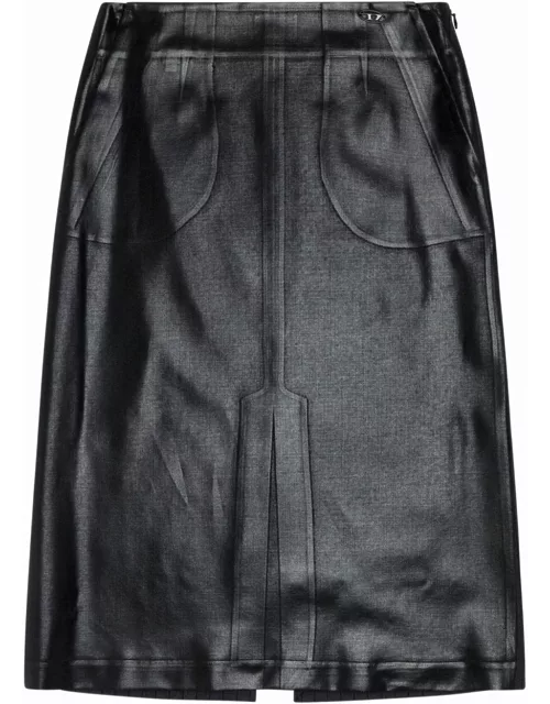 Diesel O-rion Faux-leather Midi Skirt