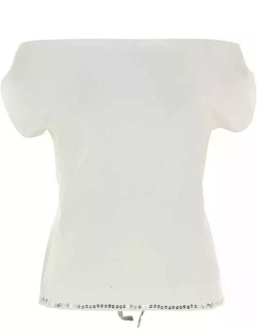 Gimaguas White Cotton Cala Top