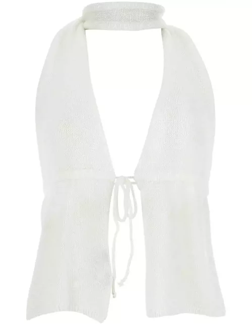 Gimaguas White Nylon Brillo Top