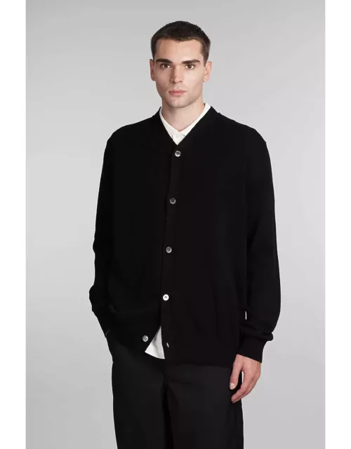 Comme des Garçons Shirt Cardigan In Black Woo