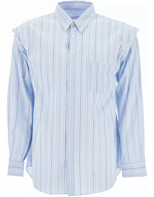 COMME DES GARCONS SHIRT striped shirt with pocket