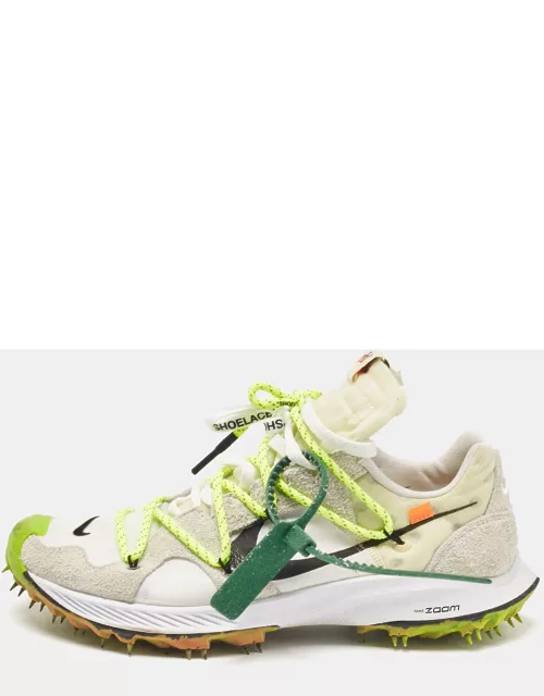 Off-White x Nike Multicolor Neoprene Suede Kiger 5 Cloth Lace Up Sneakers 42