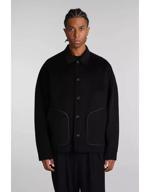 Attachment Casual Jacket In Black Woo