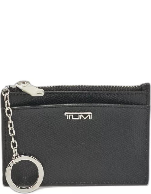 Tumi Black Leather Sinclair Slim Card Case